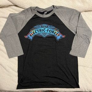 Electric Forest Three-Quarter Length Sleeve Super Soft Shirt